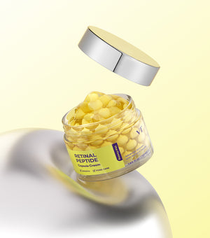 VT COSMETICS Retinal Peptide Cream Crema Facial Reafirmante con Retinal y Péptidos Retinal (Vitamina A), 9 Péptidos y Niacinamida Reduce Arrugas, Minimiza Poros e Hidrata Intensamente