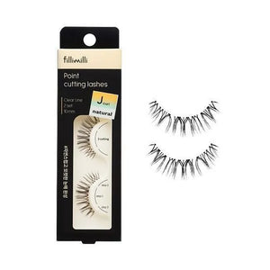 FILLIMILLI Point Cutting Lashes 02 Natural J Curl (10mm) - Pestañas Postizas