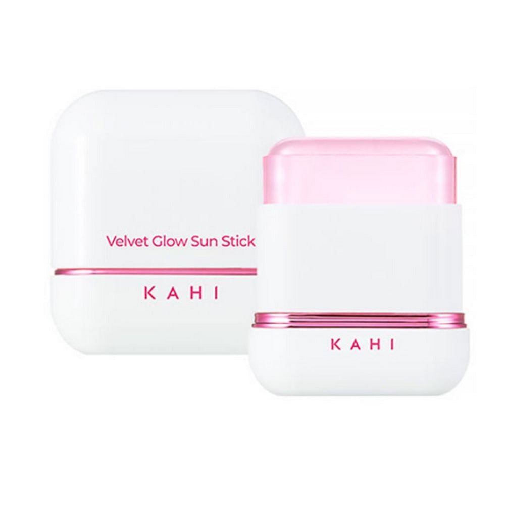 KAHI Velvet Glow Sun Stick 14g – Protector Solar en Barra Efecto Terciopelo con Aceite de Semilla de Girasol