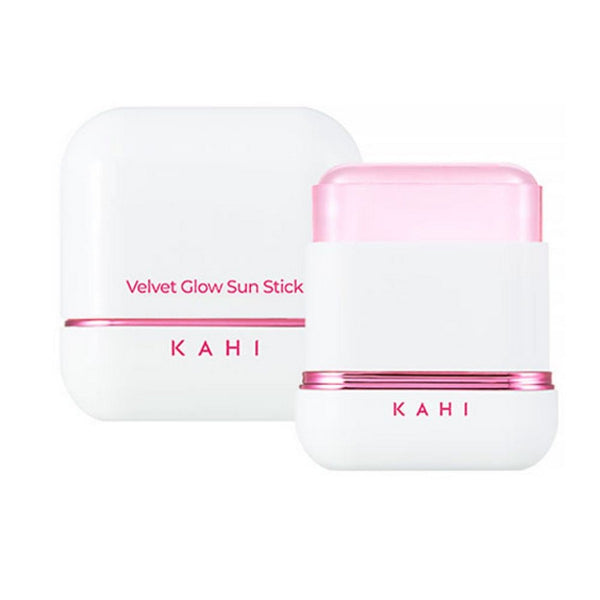 KAHI Velvet Glow Sun Stick 14g – Protector Solar en Barra Efecto Terciopelo con Aceite de Semilla de Girasol