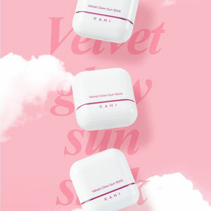 KAHI Velvet Glow Sun Stick 14g – Protector Solar en Barra Efecto Terciopelo con Aceite de Semilla de Girasol