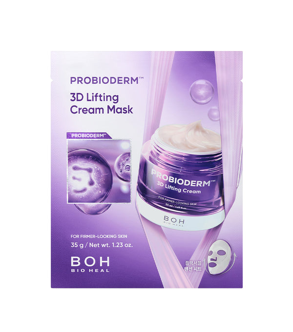 BIOHEAL BOH | Probioderm 3D Lifting Cream Mask 25ml – Mascarilla de Tela Reafirmante con Probióticos y Complejo Tensor.