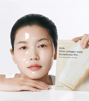 ABIB Glow Collagen Mask Glutathione Film 1u – Mascarilla Iluminadora y Antiedad con Glutatión y Colágeno