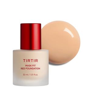 TIRTIR Mask Fit Red Foundation 30ml – Base de Maquillaje Fluida Larga Duración con Astaxantina e Hibisco