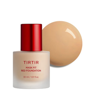 TIRTIR Mask Fit Red Foundation 30ml – Base de Maquillaje Fluida Larga Duración con Astaxantina e Hibisco