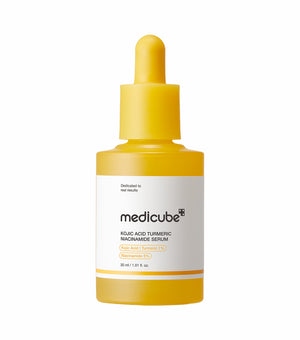MEDICUBE Kojic Acid Turmeric Niacinamide Serum 30ml – Sérum Corrector de Manchas e Iluminador con Ácido Kójico