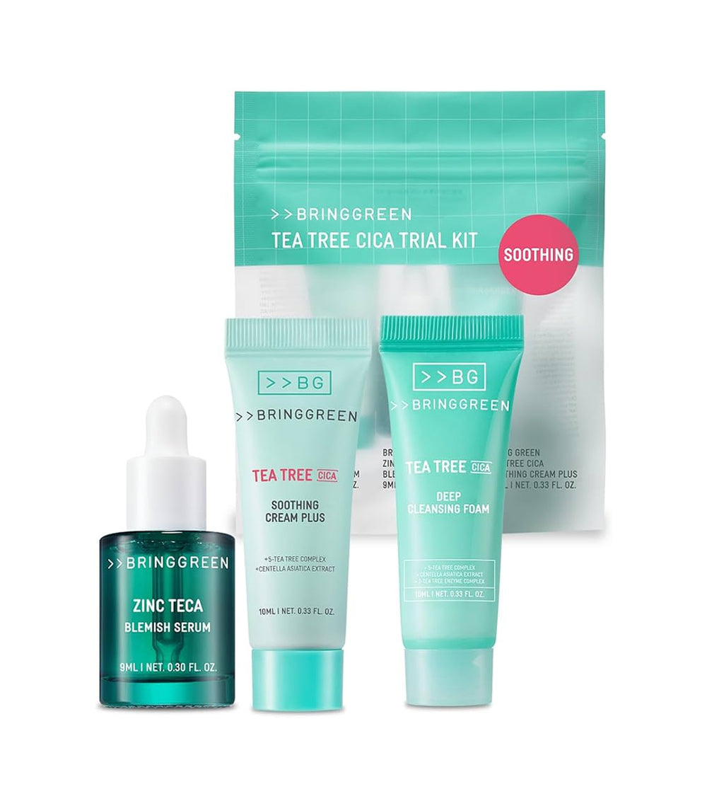 Kit De Viaje Bringgreen Tea Tree Cica Rutina K-beauty