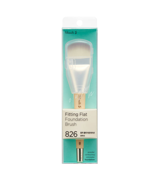 FILLIMILLI S Fitting Flat Foundation Brush 826 1 pza – Brocha Plana para Base con Fibras Sintéticas de Alta Densidad