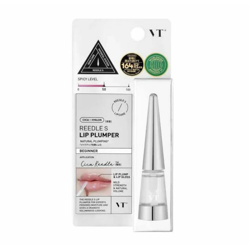 VT COSMETICS | Reedle Shot Lip Plumper Beginner | 3.3g | Labial Voluminizador para Principiantes con Acabado Glossy y Sílice