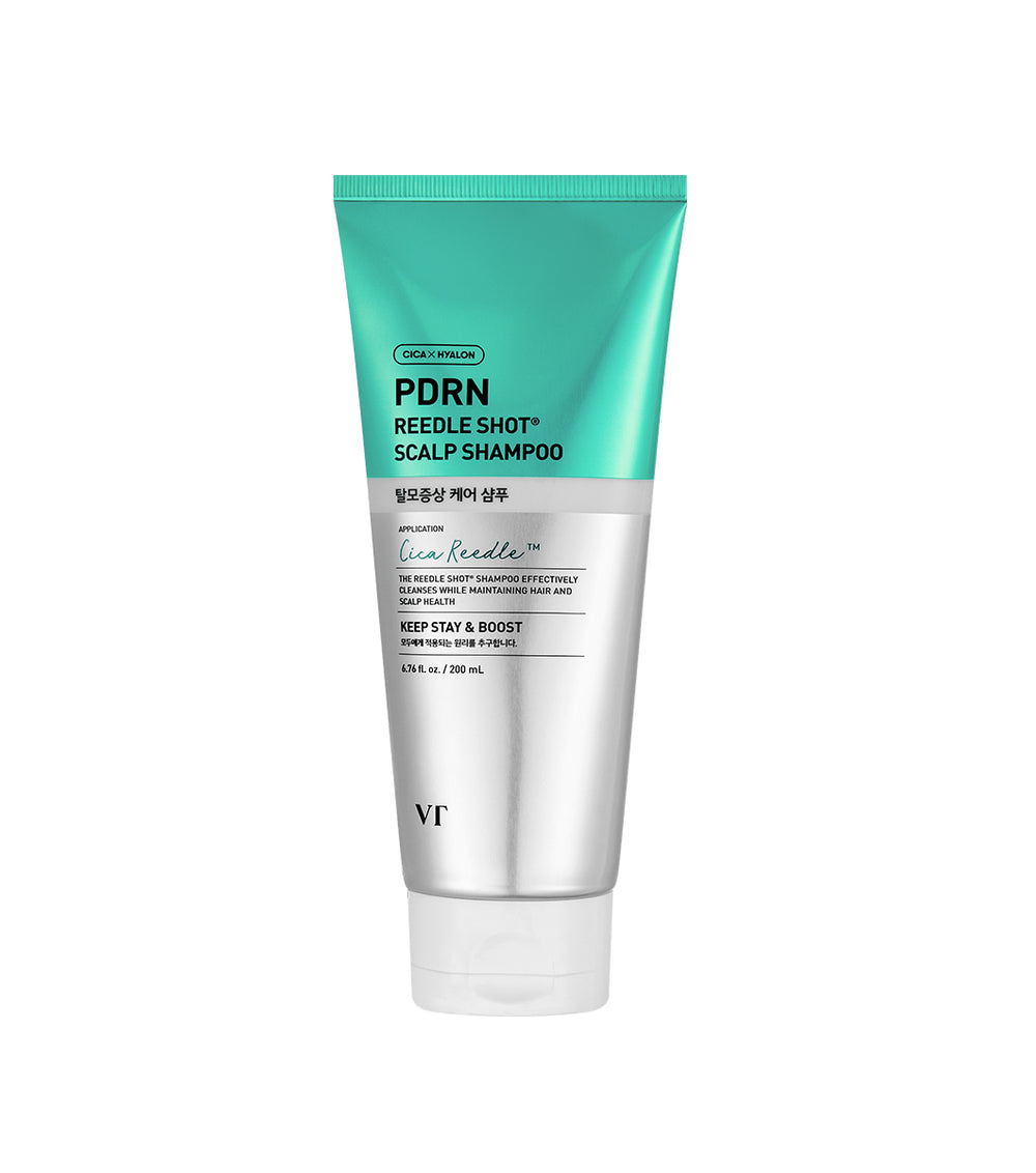 VT COSMETICS | PDRN Reedle Shot Scalp Shampoo | 200ml | Shampoo Anticaída y Fortalecedor con PDRN y Cica Reedle