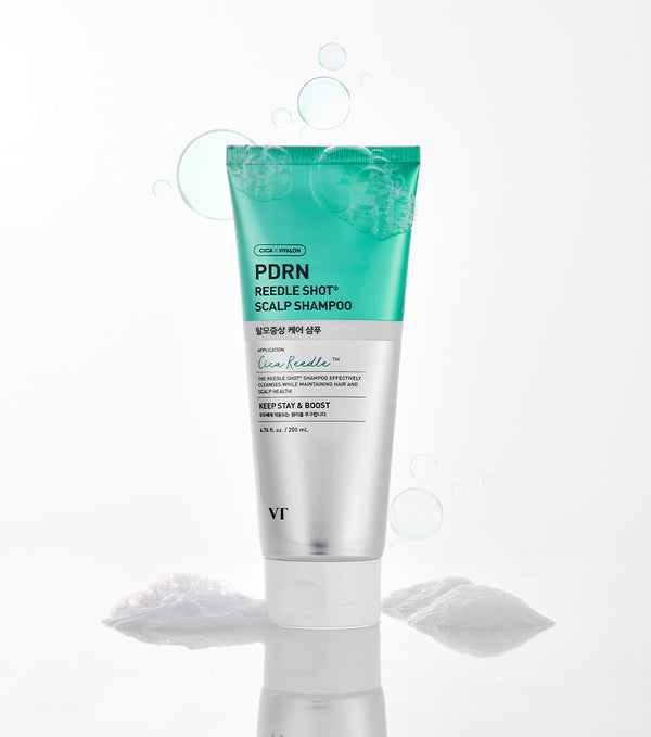 VT COSMETICS | PDRN Reedle Shot Scalp Shampoo | 200ml | Shampoo Anticaída y Fortalecedor con PDRN y Cica Reedle