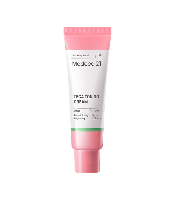 MADECA21 Teca Toning Cream 50ml – Crema Facial Unificadora de Tono e Iluminadora con Niacinamida