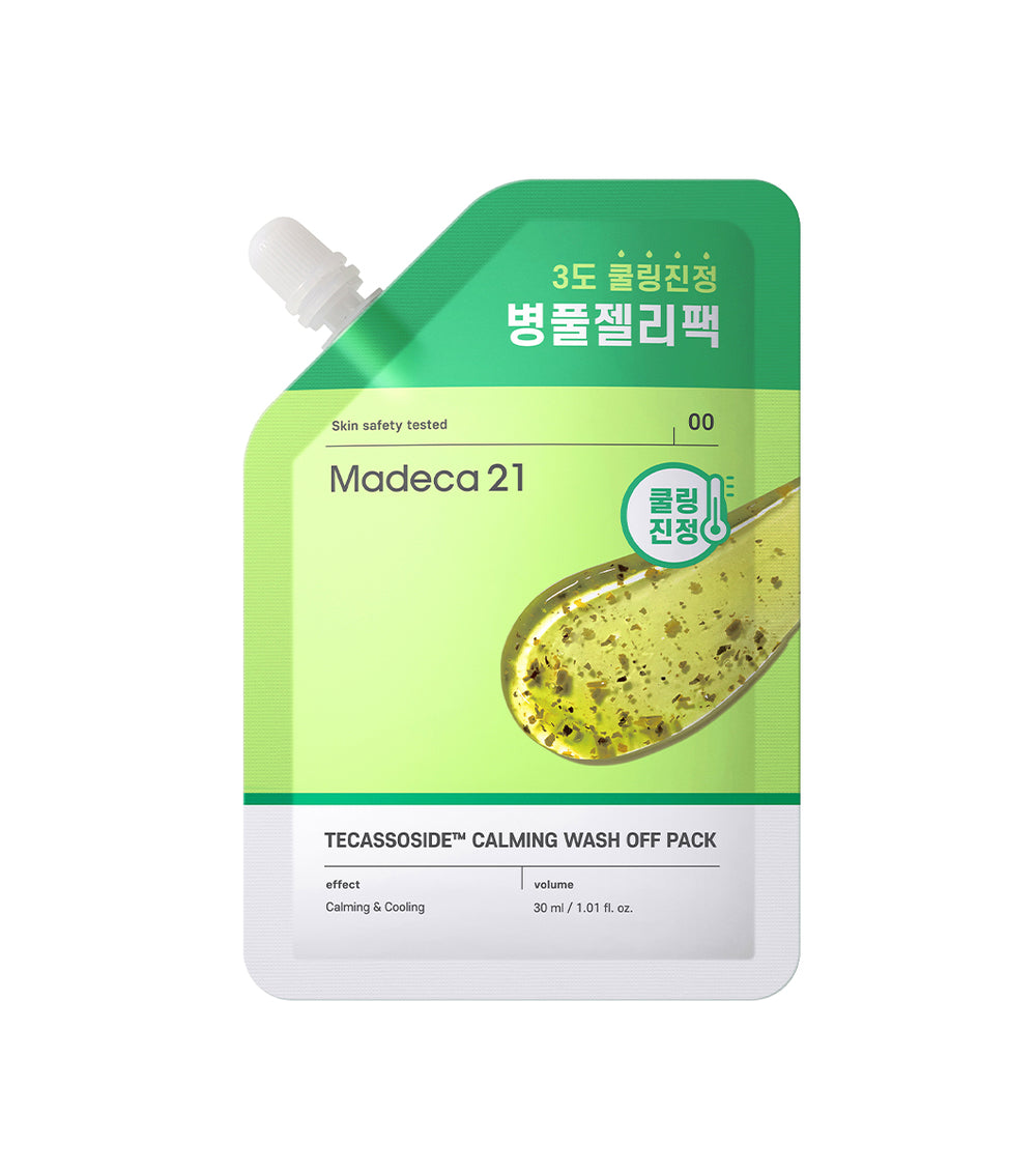 MADECA21 Tecassoside Calming Wash Off Pack 30ml – Mascarilla Facial Calmante y Refrescante con TECAsoide™