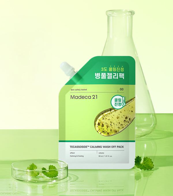 MADECA21 Tecassoside Calming Wash Off Pack 30ml – Mascarilla Facial Calmante y Refrescante con TECAsoide™