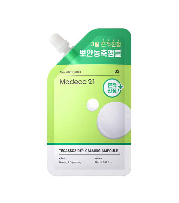 MADECA21 Tecassoside Calming Ampoule 20ml – Ampolla Facial Calmante y Antimanchas con TECAsoide™