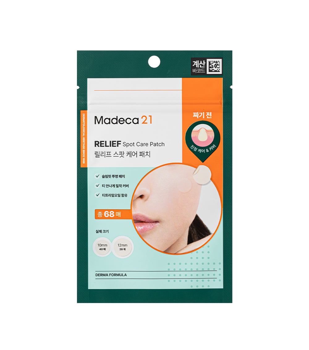 MADECA21 Relief Spot Care Patch 68u – Parches para Imperfecciones y Alivio Temprano con Árbol de Té