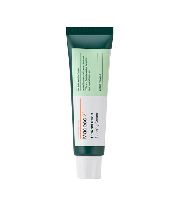 MADECA21 Teca Solution Soothing Cream 50ml – Crema Facial Hidratante y Calmante con Centella Asiática