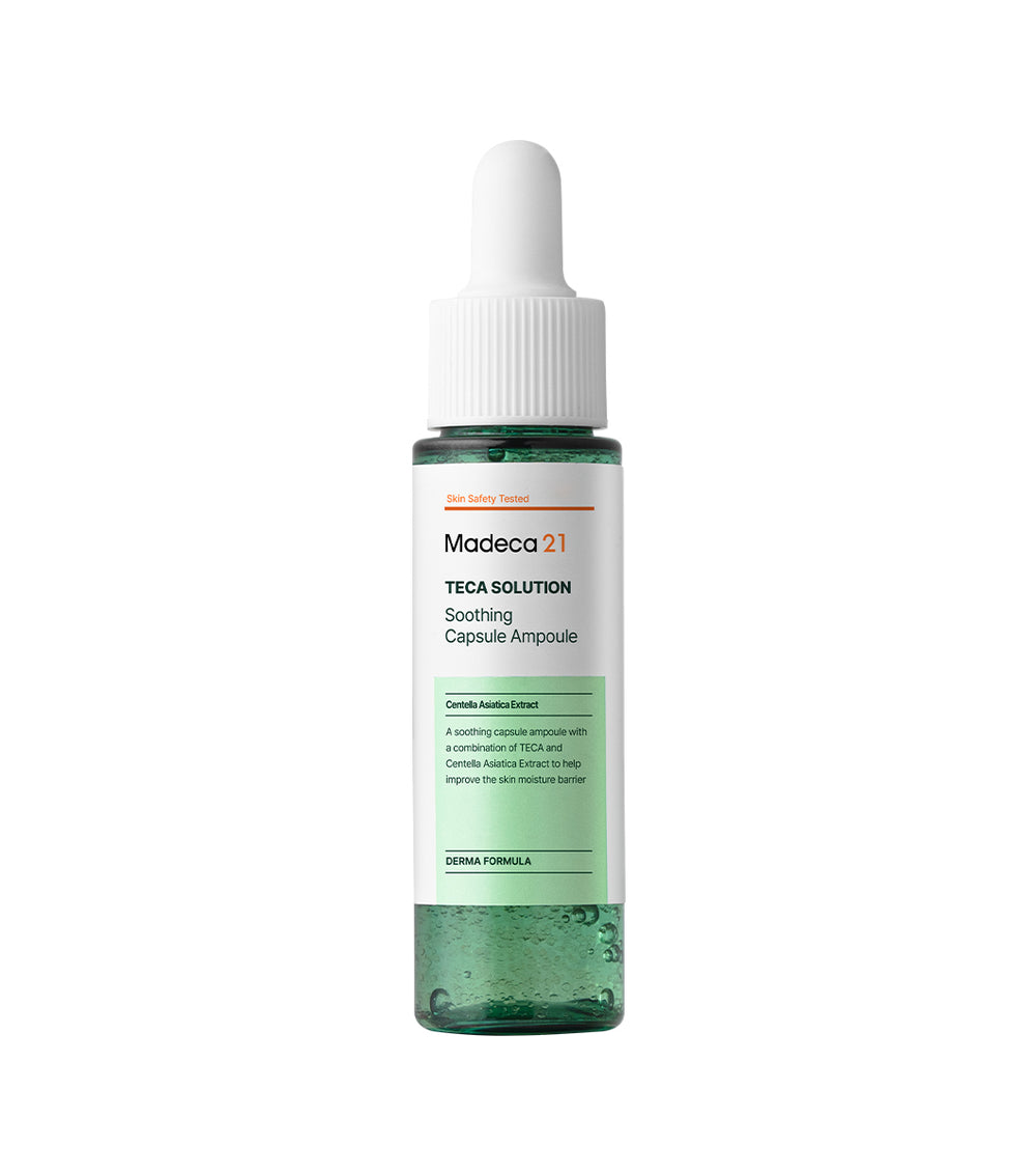 MADECA21 Teca Solution Soothing Capsule Ampoule 30ml – Ampolla Facial Calmante e Hidratante con Complejo TECA