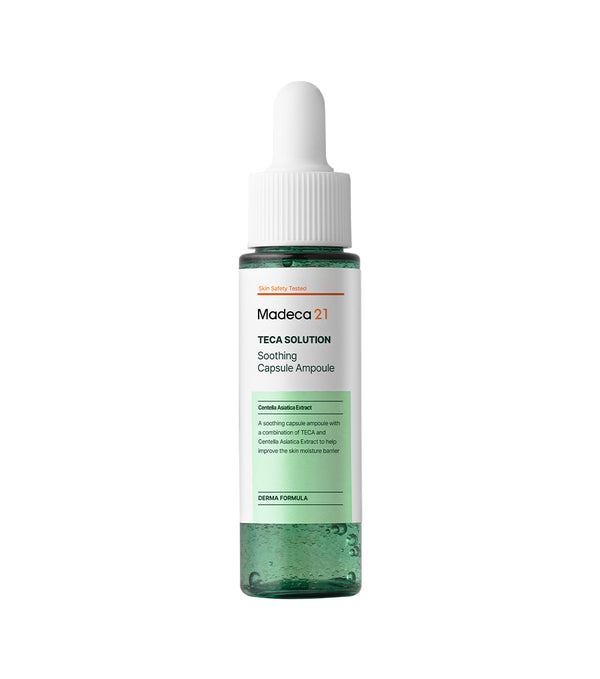 MADECA21 Teca Solution Soothing Capsule Ampoule 30ml – Ampolla Facial Calmante e Hidratante con Complejo TECA