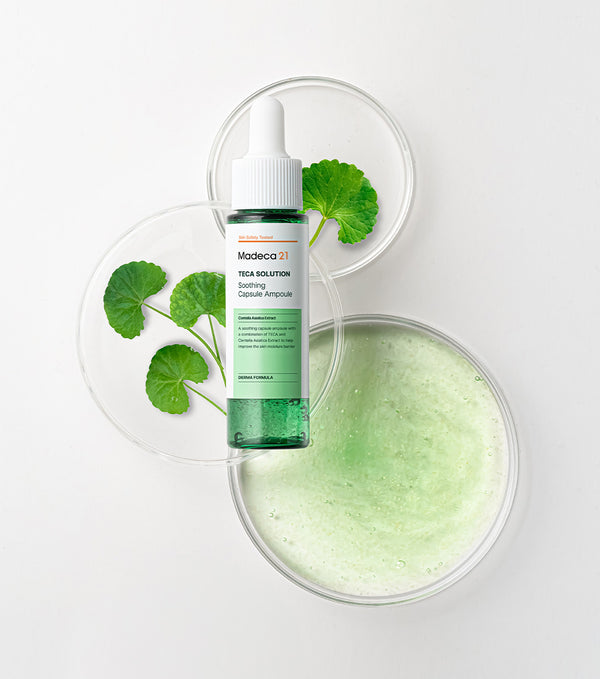 MADECA21 Teca Solution Soothing Capsule Ampoule 30ml – Ampolla Facial Calmante e Hidratante con Complejo TECA