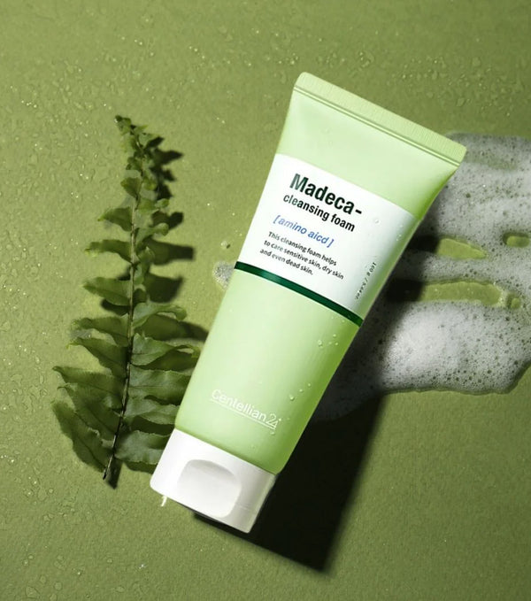 CENTELLIAN24 | Madeca Amino Acid Cleansing Foam 160g – Limpiador Facial Hidratante con Aminoácidos y Centella Asiática.