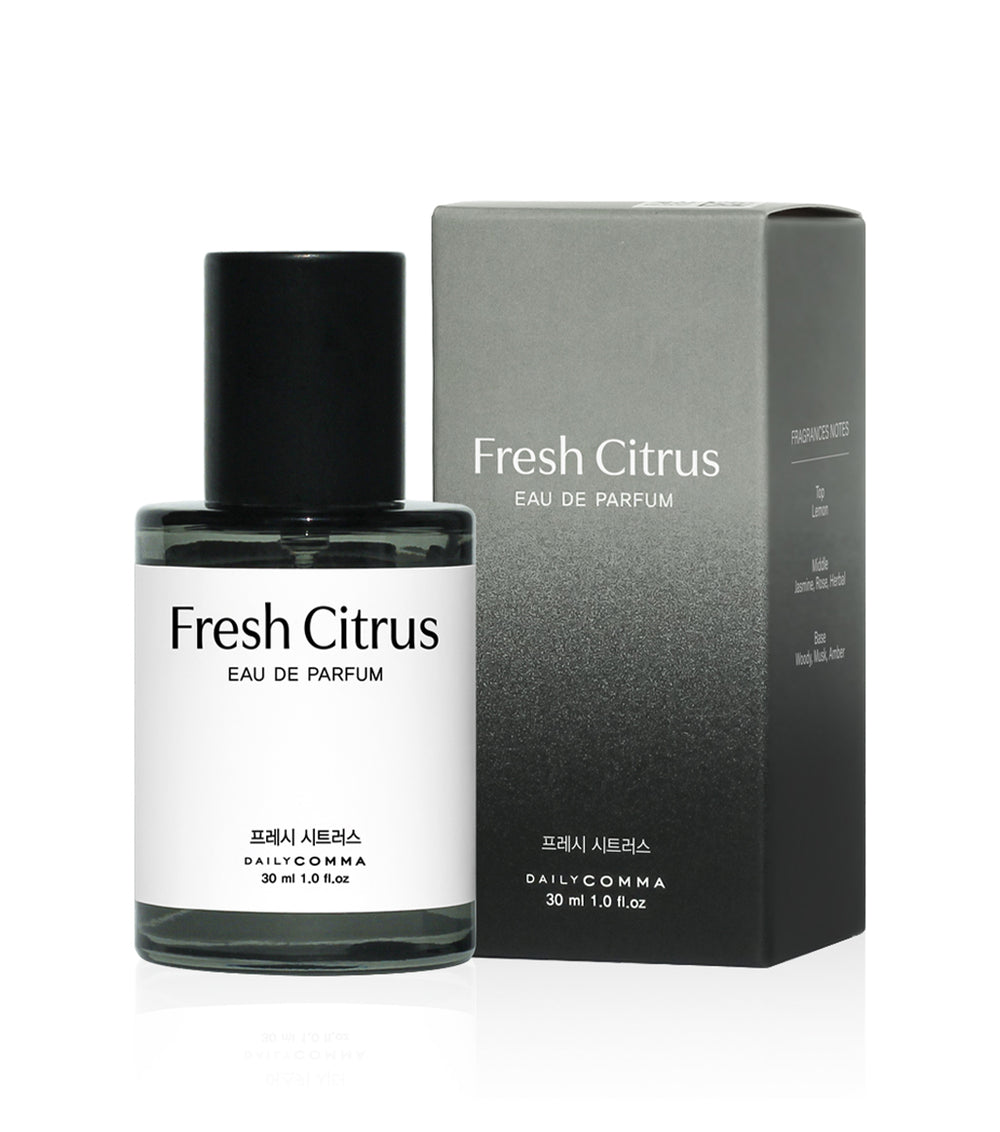 DAILY COMMA Most Eau de Parfum Fresh Citrus 30ml – Fragancia Refrescante con Notas de Cítricos Chispeantes