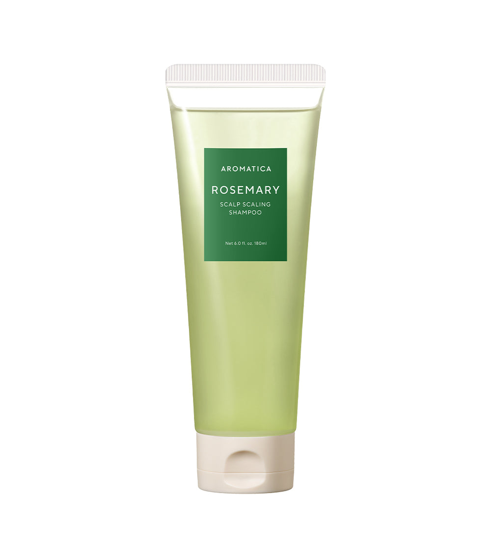AROMATICA Rosemary Scalp Scaling Shampoo 180ml– Shampoo Exfoliante y Fortalecedor con Romero