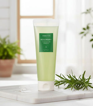 AROMATICA Rosemary Scalp Scaling Shampoo 180ml– Shampoo Exfoliante y Fortalecedor con Romero