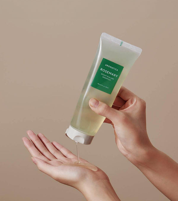 AROMATICA Rosemary Scalp Scaling Shampoo 180ml– Shampoo Exfoliante y Fortalecedor con Romero