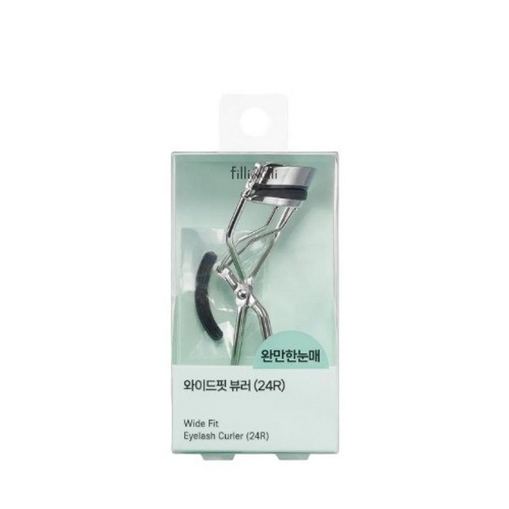 FILLIMILLI Wide Fit Eyelash Curler (24R) 1 pza – Rizador de Pestañas Gran Apertura con Acero Inoxidable