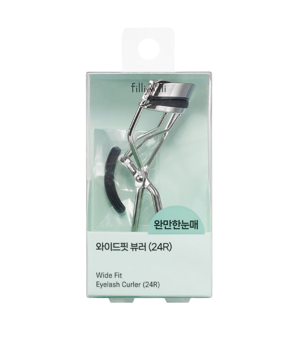 FILLIMILLI Wide Fit Eyelash Curler (24R) 1 pza – Rizador de Pestañas Gran Apertura con Acero Inoxidable