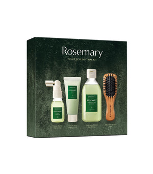AROMATICA Rosemary Scalp Scaling Trial Kit – Set de Cuidado Capilar Anticaspa con Romero
