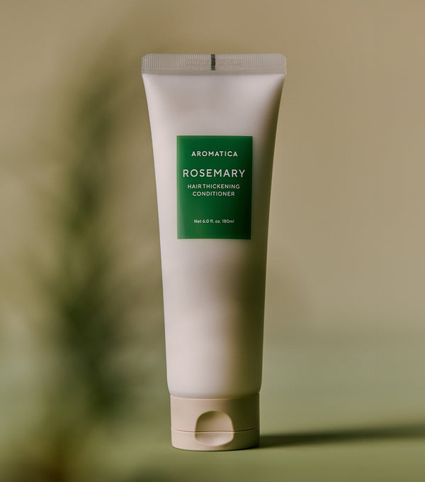 AROMATICA Rosemary Hair Thickening Conditioner Mini 180ml – Acondicionador Fortalecedor y Voluminizador con Romero
