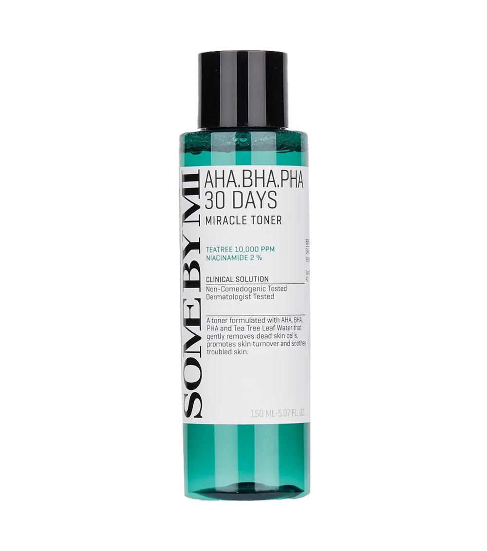 Some By Mi Aha-Bha-Pha 30 Days Miracle Toner 150ml – Tónico Facial Exfoliante Con Ácido Salicílico