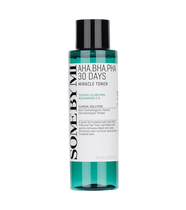 Some By Mi Aha-Bha-Pha 30 Days Miracle Toner 150ml – Tónico Facial Exfoliante Con Ácido Salicílico