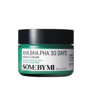 Some By Mi Aha-Bha-Pha 30 Days Miracle Cream 60g – Crema Facial Reparadora Con Ácidos Exfoliantes