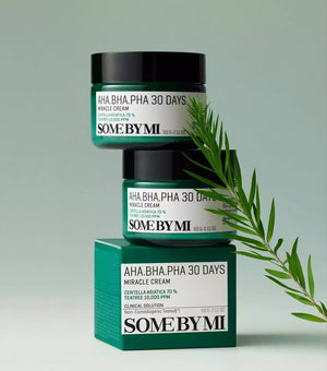 Some By Mi Aha-Bha-Pha 30 Days Miracle Cream 60g – Crema Facial Reparadora Con Ácidos Exfoliantes