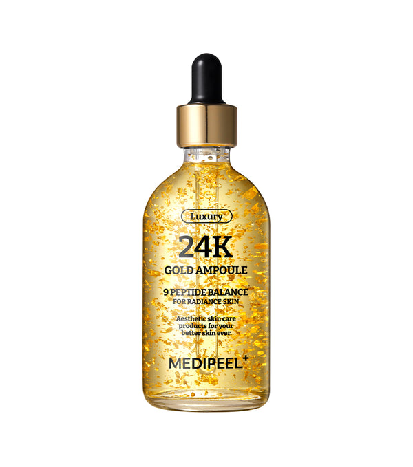 MEDI-PEEL Luxury 24K Gold Ampoule 100ml – Ampolla Revitalizante e Hidratante con Oro de 24K