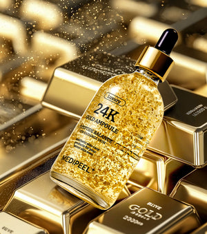MEDI-PEEL Luxury 24K Gold Ampoule 100ml – Ampolla Revitalizante e Hidratante con Oro de 24K