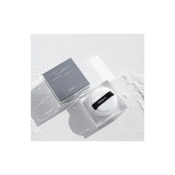 DEAR.A | Face Blur Finishing Powder 10g – Polvo Traslúcido Matificante con Sílice de Alta Pureza.