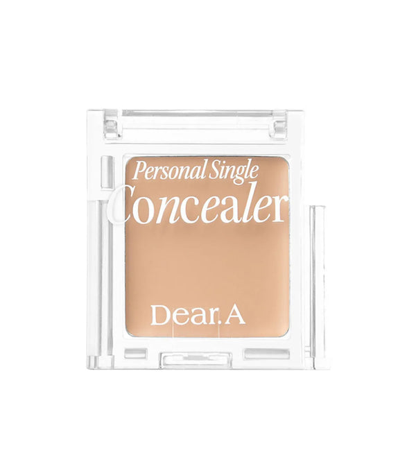 DEAR.A | Personal Single Concealer 8g – Corrector de Alta Cobertura con Escualano y Centella Asiática.