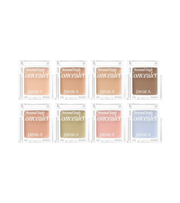 DEAR.A | Personal Single Concealer 8g – Corrector de Alta Cobertura con Escualano y Centella Asiática.