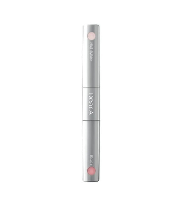 DEAR.A | Blush & Beam Dual Stick 8g – Rubor e Iluminador Dual con Ceramidas y Manteca de Karité.
