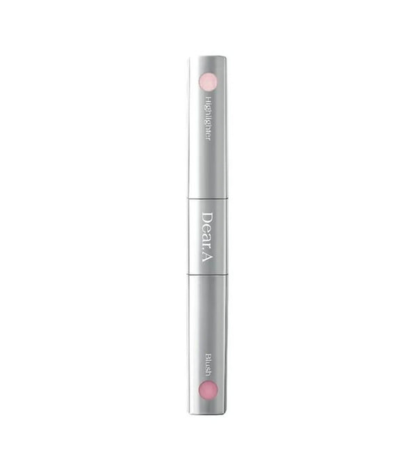 DEAR.A | Blush & Beam Dual Stick 8g – Rubor e Iluminador Dual con Ceramidas y Manteca de Karité.