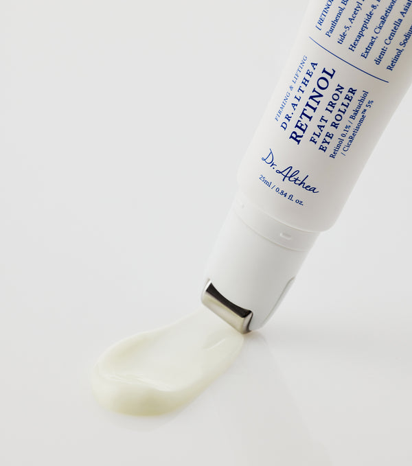 DR. ALTHEA | Retinol Flat Iron Eye Roller | 25ml | Sérum Contorno de Ojos con Retinol, Bakuchiol y Aplicador Roller