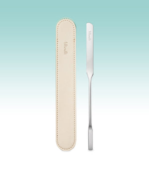 FILLIMILLI Dual Makeup Spatula 1 pza – Espátula para Base de Maquillaje con Acero Inoxidable Higiénico