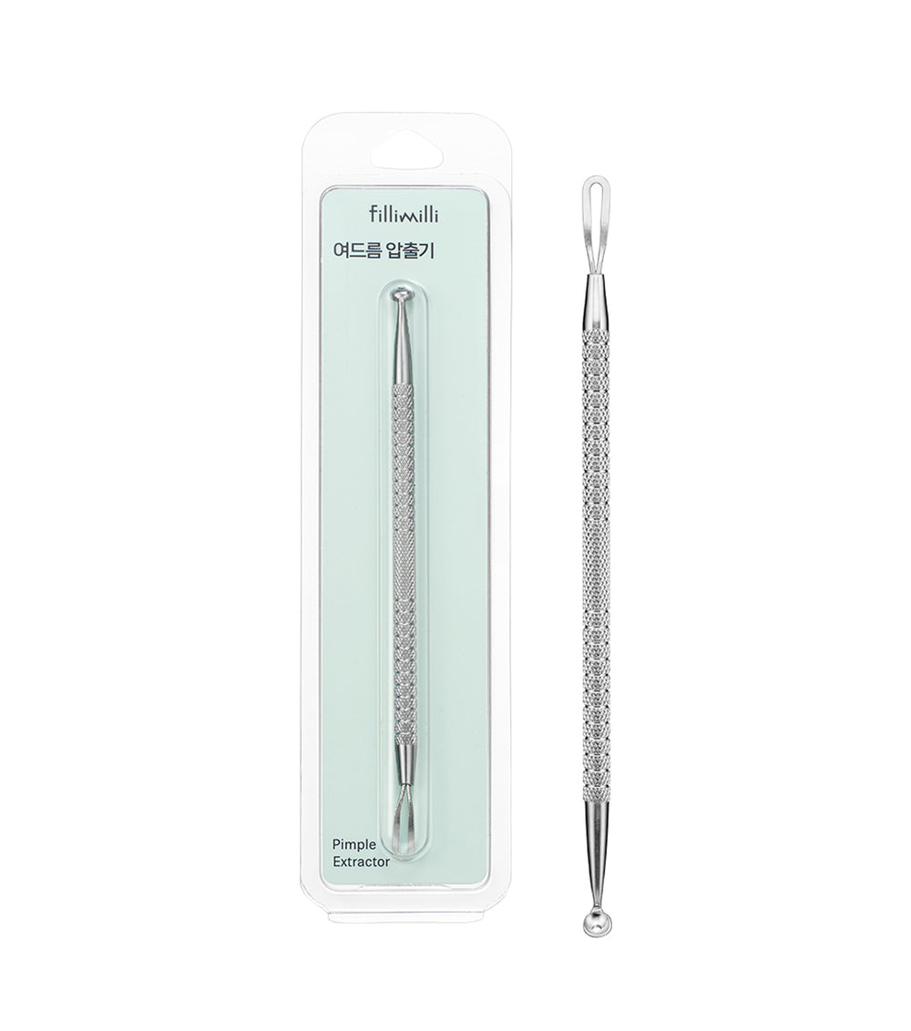 FILLIMILLI Pimple Extractor 1 pza – Extractor de Comedones e Imperfecciones con Acero Inoxidable Higiénico