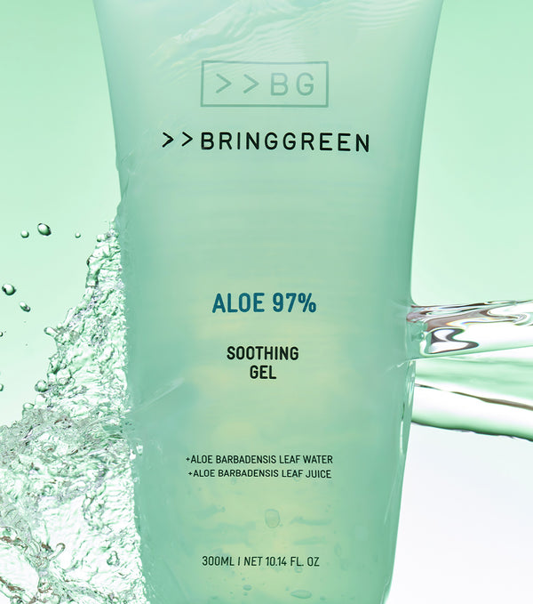 BRING GREEN | Aloe 97% Soothing Gel 300ml – Gel Hidratante y Calmante con Aloe Vera de Jeju.