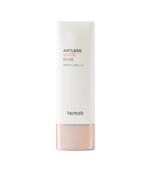 HEIMISH Artless Glow Base 40ml – Primer Iluminador y Protector Solar con Escaramujo