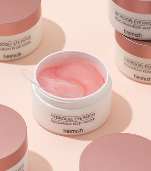 HEIMISH Bulgarian Rose Hydrogel Eye Patch 60 Parches – Parches Hidratantes e Iluminadores con Agua de Rosa Damascena
